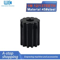 M1 5mm 12T 13T 14T 45# Steel Metal Pinion Motor Gear Hole 4/5/6/6.35/7/8mm RC Model Car Motor