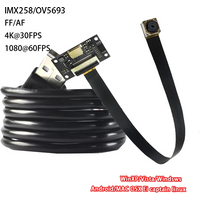 5MP OV5693 12MP IMX258 CMOS 2K/4K 3840 x 2160 30fps AF/FF USB Camera Module Face Recognition 75 Degrees UVC drive fre MJPEG YUY2