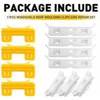 11Pcs/Set Windshield Roof Molding Clip For Honda For Accord For Civic For HR-V Car Windshield Clip Accessories Parts