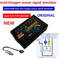 New Vehicle Auto Car Oxygen Sensor Signal Simulator Generator Tester S03 4-wire Oxygen Sensor Adjustable 0.2-0.8V Testing AOS03