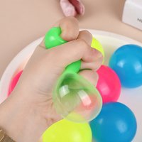 Novelty Gag Toy Luminous Sticky Target Ball Wall Ball Pressure Relief Toys TPR Interactive Suction Ball Dart Sticky Random Color