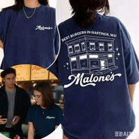 Off Campus Hannah Wells T-shirt Malone's Vintage Shirt Briar University Hockey Romance Shirt Summer Men's Women's T-shirt Tops
