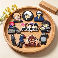 10pcs Jujutsu Kaisen Cartoon Anime Shoe Charms Cool Boy Design for Clogs Sandals Decorative Accessories Perfect Friend Gift