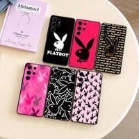 P-PlayboyS-S Logo Case For Samsung Galaxy Case S25 S23 S22 S21 S30 S20 S10 Ultra Plus FE TPU Soft Cover