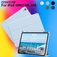 Case for iPad (A16) 11th Generation 11 Inch 2025/10th Generation 10.9 Inch 2022 with Pencil Holder Cover, Auto Wake/Sleep