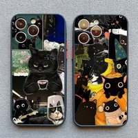 Funny Cat Pattern Collage Phone Case For iPhone 17 14 13 12 11 Pro Max Mini 16 15 Pro Max Plus XS XR X 14 Plus Shockproof Cover