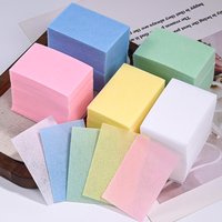 600pcs 100% Cotton Fiber Lint Free Nail Polish Remover Gel Polish Napkin Paper Wipes Polish Remover Soft Manicure Cleaning Tool