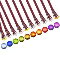 50 Teile/beutel 0402 0603 DIY SMD Lampe Wired Micro Litz Led Vorgelötet Chip Wired 3V Eisenbahn Modell spielzeug Licht DIY Führt Drähte 30cm