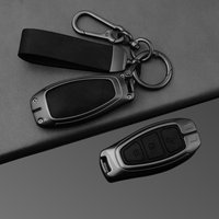Car Key Case for Ford Kuga MK2 Focus 3 4 ST Mondeo MK3 MK4 Fiesta Fusion Ecosport Key Fob Keychain Keyless Car Accessories