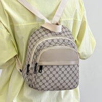 Neutral color tote bag for men and women with multi-color design, suitable for travel and outings. PU backpack.