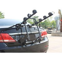 3Bike Car Carrier Rack Sturdy Arm Trunk Mount Bike Carrier Rack Hatchback Rear Holder For Most AUTO SUV Car Vehicles