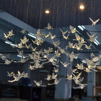 4 pieces, exquisite bird shaped ceiling decorations, bird and hummingbird decorations, suitable for festivals, weddings, parties