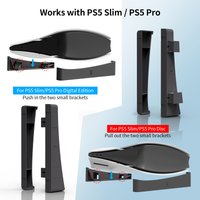 For Sony PS5 Slim / Pro Console Playstation Play Station Horizontal Game Stand Base Holder Support Gaming Accessories Kit Cradle