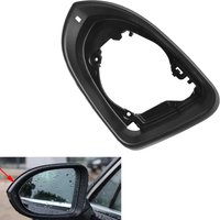 For VW Passat B8 2017 2018 2019 Car Side Mirror Housing Frame Rear View Mirror Holder Trim Accessories Glossy Black