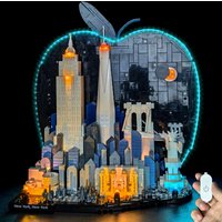 LYBMTWF LED Lighting Kit Compatible with Lego 21066 New York City – The Big Apple Building Blocks (NOT Include The Model Bricks)