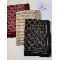 Elegant Cotton Linen Women's Scarf Versatile Warmth Autumn Winter Fashion Accessory Multifunctional Rectangle Geometric Pattern