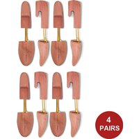 4-PACK Cedar Shoe Tree, Shoe Trees for Men, Shoe Trees for Women, Shoe Trees for Sneakers, Shoe Widener, Shoe Shaper