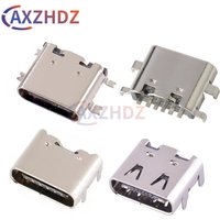 10/20/50PCS USB-C Type-c 6Pin 16Pin Connector Female Jack Charging Port Data Transmission SMD USB 3.1 Socket SMT PCB Soldering