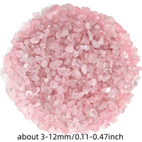 AliExpress NONE 3-12mm Rose Quartz Crystal Gravel Polished Rocks Chips, Natural Pink Quartz Crystal Stones Irregular Aquarium Pebbles Rock Sands