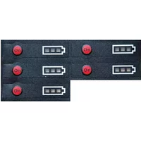 BAT618 Li-ion Battery Case LED Key Sticker Label Tag For Bosch 14.4V 18V Lithium Battery Pack BAT614 BAT609 BAT610