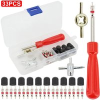Car Bicycle Slotted Handle Tire Valve Stem Core Remover Screwdriver Tire Repair Install Tool Kit Auto Motorcycle Accessories