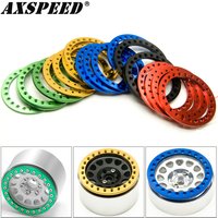 AXSPEED 4PCS CNC Aluminum Wheel Outer Beadlock Ring for 1.9" 2.2" Wheels Rim 1/10 RC Crawler Axial SCX10 TRX4 TRX6 D90 CC01
