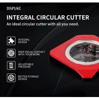 New DSPIAE PT-C Integral Circular Cutter for 1-50mm Circle with one 45° Blade Model Assembly Building Kit DIY Hobby Tools