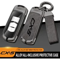 Zinc Alloy Car Key Case Cover For Mazda CX-5 Remote Control Protector For MAZDA CX5 Key Case Dedicated Key Cover Car Accessories