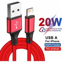 Nylon Braided Fast Charging Cable For iPhone 11 12 13 mini 14 Pro Max X XR X 6 6S 7 8 Plus SE Quick Charge USB Data Sync Cables
