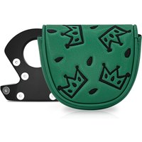 1pc Cheese Crown Style Club Head Cover, Golf Putter Club Head Cover, Half Circle Putter Head Cover, Club Head Cover - PU