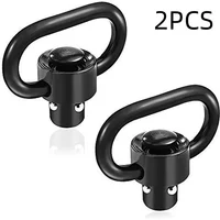 Tactical Strap Gun Sling Swivel Buckle Heart Shaped Ring Quick Release Steel Ball Black Qd Ak Adjustable Airsoft Rifle
