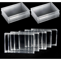 3/6/9pcs Acrylic Card Case Idol Photo & Game Card Polaroid Photo Laminated Highly Transparent Hard Brick Displaying Decor XJM
