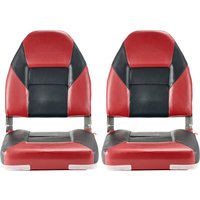 SucceBuy Boat Seat High Backrest Folding Fishing Boat Seat with Aluminum Alloy Hinges Flip Up Boat Seat for Boats, Yachts, Ships