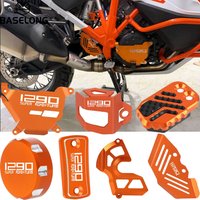 For KTM 1290 Super Adventure / T / R / S 2015-2020 Clutch Side Engine Case Cover Heel Protective Oil Brake Fluid Reservoir Caps