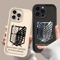 Attack On Titan Logo Phone Case For iPhone 17 Air 16 E 15 14 13 12 11 Pro Max Plus Mini SE 2020 2022 Soft Silicone Cover