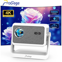 PROGAGA PG370 MAX – projektor Full HD 1080P, obsługujący rozdzielczość 4K, z funkcją WiFi i systemem Android, idealny do oglądania filmów, jako smart TV, do kina domowego, przenośny projektor wideo,