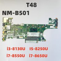 Original For LENOVO Thinkpad T480 Laptop Motherboard i3-8130U I5-8250U i7-8550U i7-8650U NM-B501 01YU850 01YU632 100% Tested OK