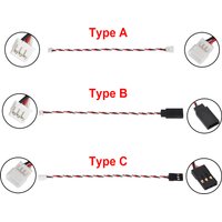 4PCS JST 1.5mm 3Pins Male Female and JR Style for Mini Surface Receiver Servo Wire Plug Converter RC Mini-z Racing Drift Car
