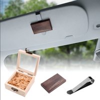 Natural Essential Oils Wood Car Diffuser Long-Lasting Amber Scent Eco-Friendly Air Purifier Non-Toxic Auto Fragrance