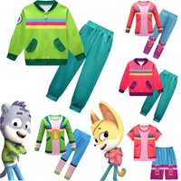 Kids The Creature Cases Sam Snow Kit Casey Hoodie Top Halloween Costume Boys Girls Cosplay Anime Jackets Tops Pants Gifts Set