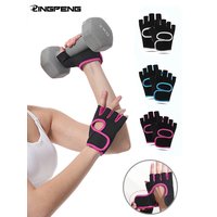 AliExpress Outdoor Sports Gloves Half Finger Men's And Women's Fitness Cycling Wrist Gloves Rock Climbing Non-slip Breathable Cycling