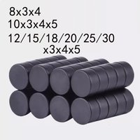 8x3 10x3 12x3 15X3 18x3 20x3 25x3 30x3mm Black Small Round Magnet Fridge Ferrite Magnet Round Speaker refrigerator magnet