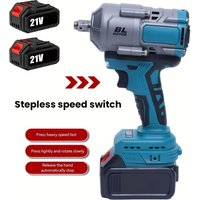 3000N.m 1/2 Zoll Akku-Schlagschrauber, variable Drehzahl, bürstenloser Elektroschrauber, Elektrowerkzeug für Makita 18-21V Akku