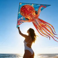 New octopus kite toy flying kites for sale parachute volantines rainbow beach kites nylon windsock plane kites foil eagle kites