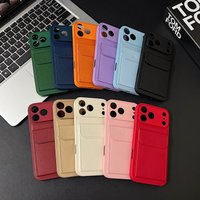 luxury Leather Card Holder Wallet Case For iPhone 11 12 13 mini 14 15 16 E 17 Pro Max 8 7 Plus X Camera Lens Protection Cover