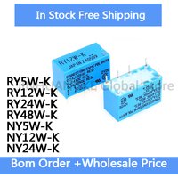 10pieces RY5W RY5W-K RY12W RY12W-K RY24W RY24W-K RY48W RY48W-K NY5W-K NY12W-K NY24W-K Relay Module in Stock Wholesale