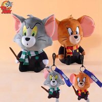 Warner Bros 100th Anniversary Tom And Jerry Plush Doll Cosplay Keychain Design Stuffed Animal Harry Potter Themed Smaller Versio