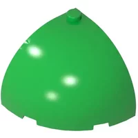 Gobricks 1 Pcs MOC Brick Round Corner 4 x 4 x 3 Dome Top Compatible With 49612 Model Building Blocks Parts Kids Educational Toys