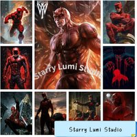 Daredevil Marvel Comics Hero 5D DIY Diamond Painting Kit Diamond Embroidery Cross Stitch Handmade Gift Crafts Home Decor