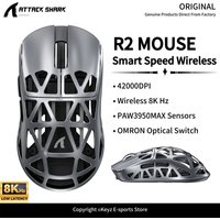 ATTACK SHARK R2 Gaming Mouse 8K Hz Wireless Mouse PAW3950Max Sensor 42000DPI and OMRON Optaicl Switch for PC/Mac